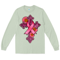 Matcha breast cancer cross Long Sleeve Tee - AdoDesignShop