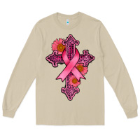 Mushroom breast cancer cross Long Sleeve Tee - AdoDesignShop