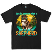 Black life is better with a australian shepherd Premium Tee - texasbilliewilder