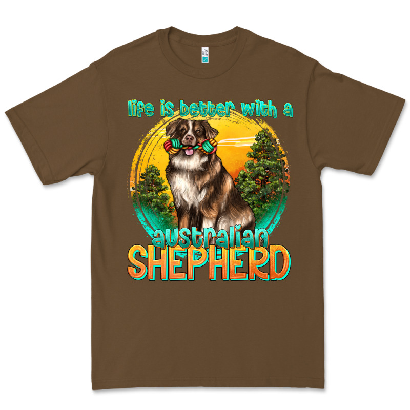 Life Is Better With A Australian Shepherd Premium Tee by texasbilliewilder | Teevron