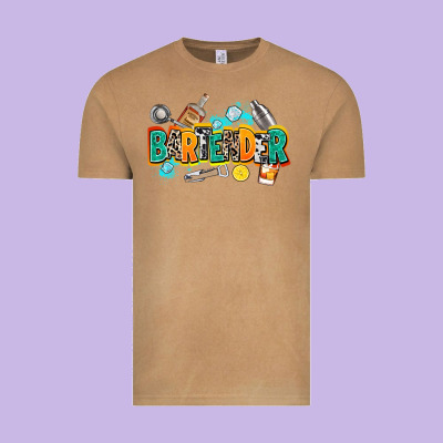 Bartender Vintage Tee Designed By Adodesignshop