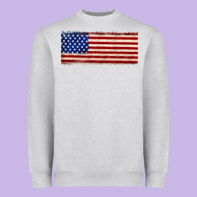Usa Flag Heavyweight Sweatshirt Designed By Jahusdesignshop