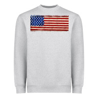Heather Grey usa flag Heavyweight Sweatshirt - JahusDesignShop