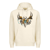 Tofu boho deer skull sunflowers and gemstone Premium Hoodie - RanaPortraitStore