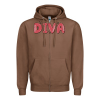 Chestnut diva Zipper Hoodie - MaliasSmallBusiness