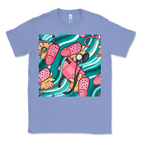 Colony Blue nurse slippers seamless pattern Classic Tee - BundleAndBundleShop