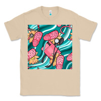 Mushroom nurse slippers seamless pattern Classic Tee - BundleAndBundleShop
