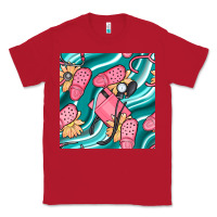 Red nurse slippers seamless pattern Classic Tee - BundleAndBundleShop