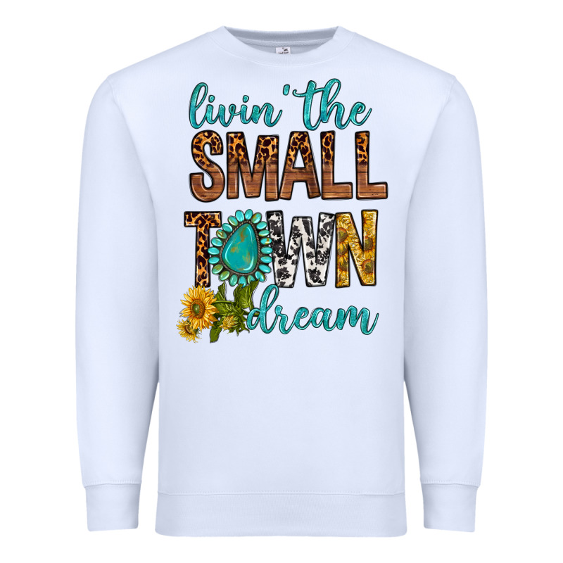Living The Small Town Dream Premium Sweatshirt by BundleAndBundleShop | Teevron