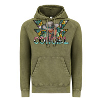 Vintage Olive cowgirl2 2 Vintage Hoodie - SublimationCraftShop