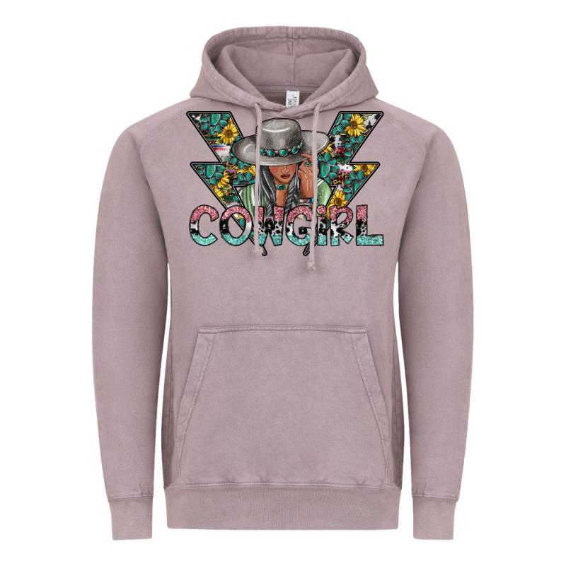 Cowgirl2 2 Vintage Hoodie by SublimationCraftShop | Teevron