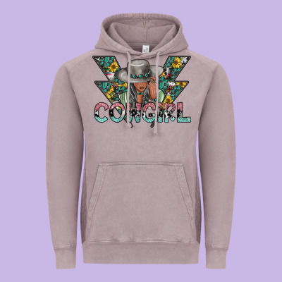 Cowgirl2 2 Vintage Hoodie Designed By Sublimationcraftshop