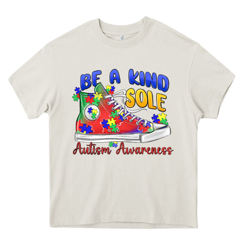 Be A Kind Sole Autism Awareness Heavy Core Tee by MaliasSmallBusiness | Teevron