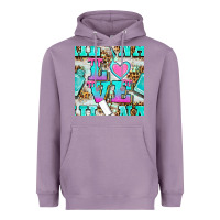 Lavender love nail and polish with leopard seamless pattern bbs Heavyweight Hoodie - BundleAndBundleShop