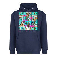 Love Nail And Polish With Leopard Seamless Pattern Bbs Heavyweight Hoodie | Teevron