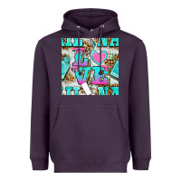Plum love nail and polish with leopard seamless pattern bbs Heavyweight Hoodie - BundleAndBundleShop