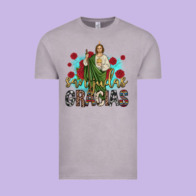 San Judas Gracias Vintage Tee Designed By Jahusdesignshop