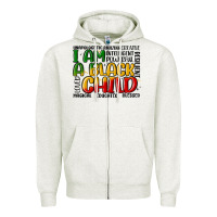 I Am A Black Child Zipper Hoodie | Teevron