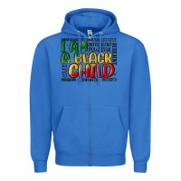 True Royal i am a black child Zipper Hoodie - MaliasSmallBusiness