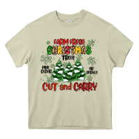 Mossy farm fresh christmas trees Heavy Core Tee - MaliasSmallBusiness