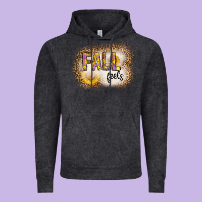 Fall Feels Vintage Hoodie Designed By Cowhidedigitalart