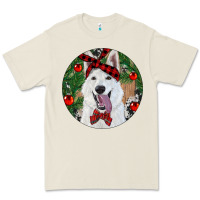 Bone Christmas White Shepherd With Cowhide Premium Tee - RanaPortraitStore