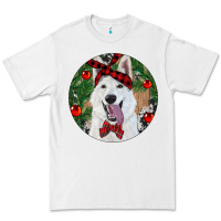White Christmas White Shepherd With Cowhide Premium Tee - RanaPortraitStore