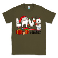 Army Green Christmas love  dentist Classic Tee - AdoDesignShop