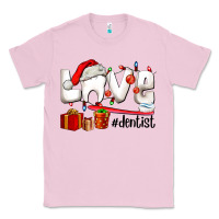 Bubblegum Pink Christmas love  dentist Classic Tee - AdoDesignShop