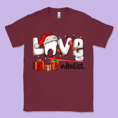 Christmas Love  Dentist Classic Tee Designed By Adodesignshop