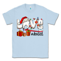 Dusty Blue Christmas love  dentist Classic Tee - AdoDesignShop