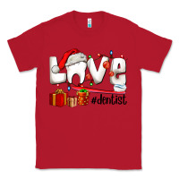 Red Christmas love  dentist Classic Tee - AdoDesignShop