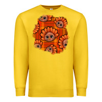 Lemon Thanksgiving Turkey With Tartan Patch Premium Sweatshirt - BundleAndBundleShop