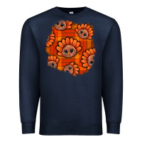 Navy Thanksgiving Turkey With Tartan Patch Premium Sweatshirt - BundleAndBundleShop