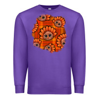 Purple Thanksgiving Turkey With Tartan Patch Premium Sweatshirt - BundleAndBundleShop