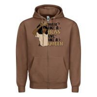 Chestnut hustle like a boss live like a queen Zipper Hoodie - MaliasSmallBusiness