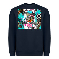 Navy race heart Heavyweight Sweatshirt - AdoDesignShop