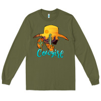 Army Green cowgirl western Long Sleeve Tee - AdoDesignShop