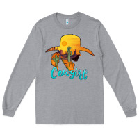 Heather Grey cowgirl western Long Sleeve Tee - AdoDesignShop