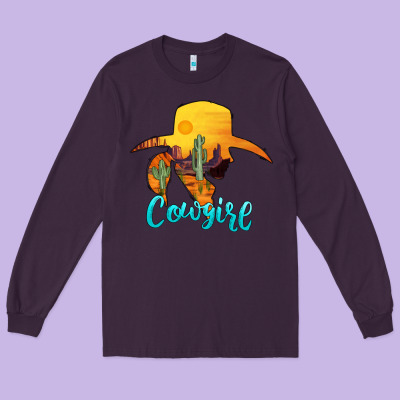 Cowgirl Western Long Sleeve Tee Designed By Adodesignshop
