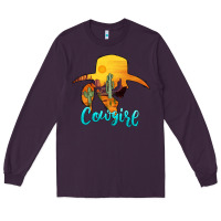 Plum cowgirl western Long Sleeve Tee - AdoDesignShop