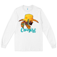 White cowgirl western Long Sleeve Tee - AdoDesignShop