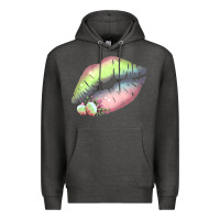 Charcoal Heather Pastel Color Easter Lips Premium Hoodie - Bettercallsaul