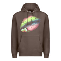 Coffee Pastel Color Easter Lips Premium Hoodie - Bettercallsaul