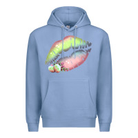 Colony Blue Pastel Color Easter Lips Premium Hoodie - Bettercallsaul