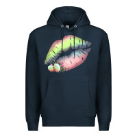 Navy Pastel Color Easter Lips Premium Hoodie - Bettercallsaul