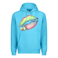 Ocean Blue Pastel Color Easter Lips Premium Hoodie - Bettercallsaul