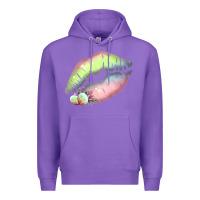 Purple Pastel Color Easter Lips Premium Hoodie - Bettercallsaul