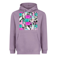 Lavender nail polish with cowhide and plaid seamless pattern bbs Heavyweight Hoodie - BundleAndBundleShop