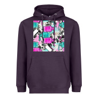 Plum nail polish with cowhide and plaid seamless pattern bbs Heavyweight Hoodie - BundleAndBundleShop